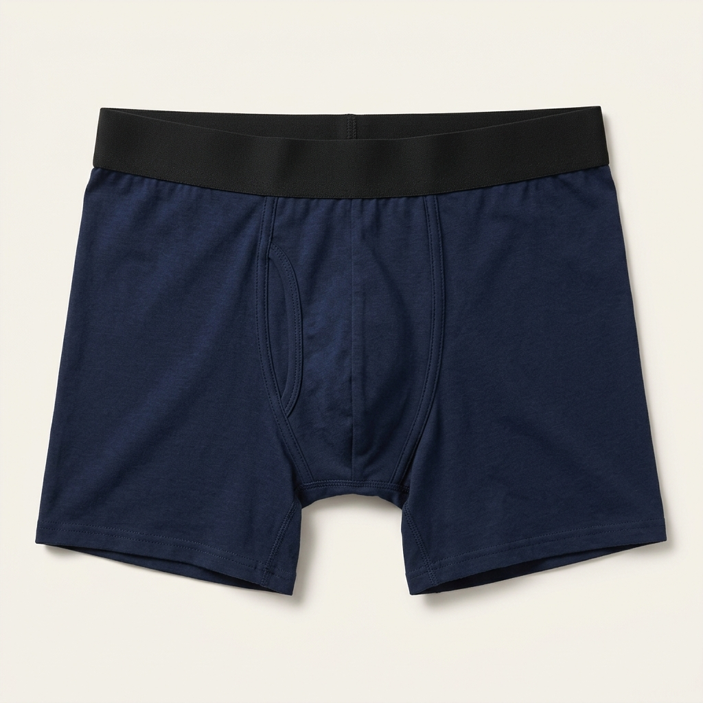 Zepiaa Everyday Boxer in navy – washable leak-proof boxer brief for men, front view